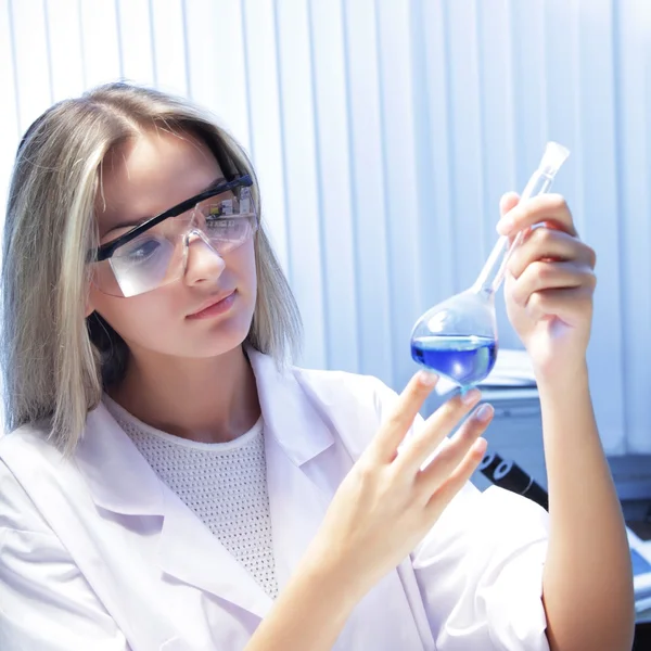 Beauty scientist in chemical laboratory