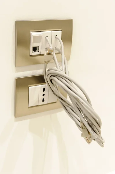 Electrical and ethernet socket