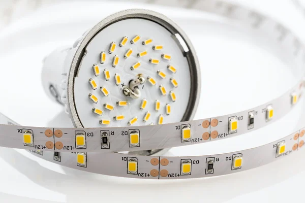 GU10 LED bulb with strips without silicone protection