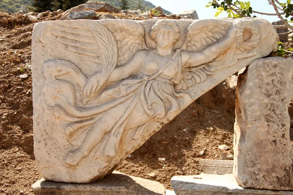 Stone Carving of the Greek Goddess Nike Ephesus Stock Image Everypixel