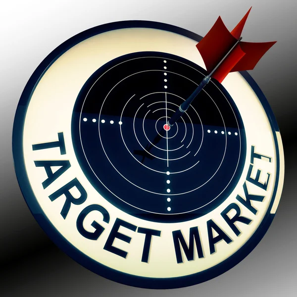 Target Market Means Targeting Customers Direct — Stock Photo #22273371