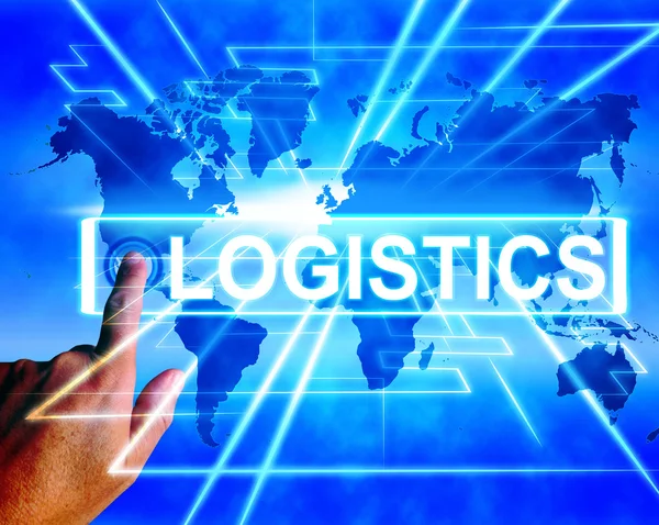 Logistics Map Displays Logistical Coordination and International