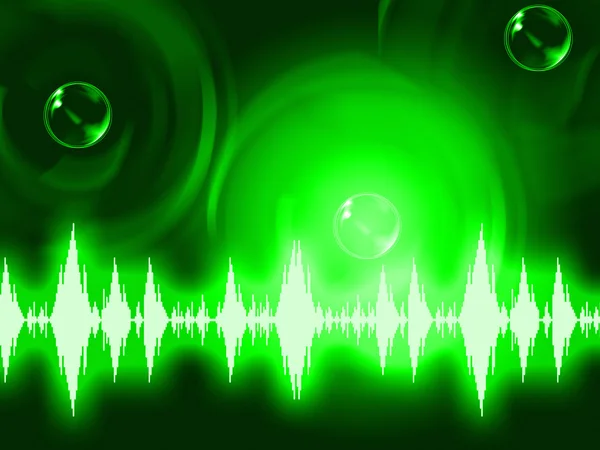 Sound Wave Background Shows Glowing Background Or Equalizer Wall