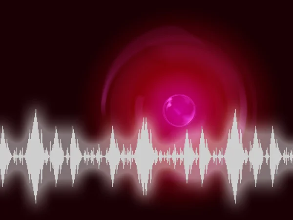 Sound Wave Background Means Audio Frequency Or Analyze