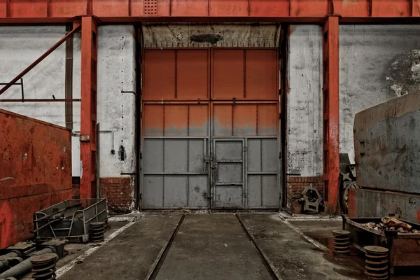 Industrial door of a factory