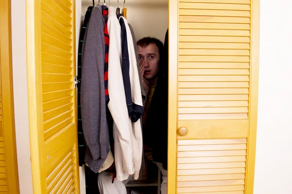 A Man Hiding in the Closet
