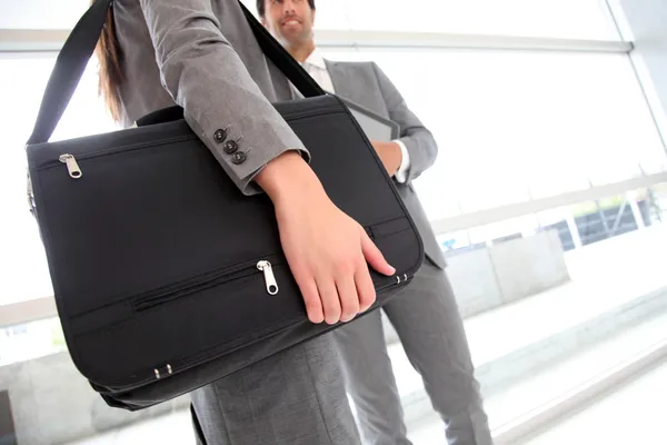 Closeup on business briefcase