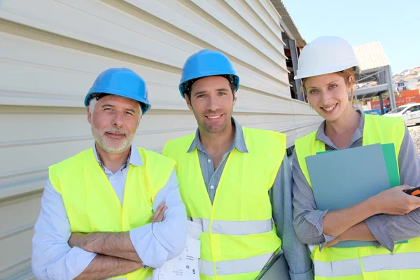 Workteam on building site