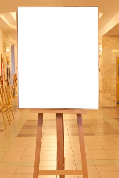 Big picture frame in yellow light gallery