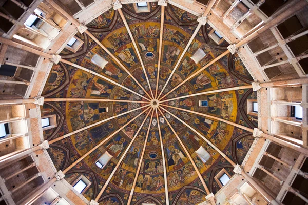 Painted ceiling of The Baptistery of Parma