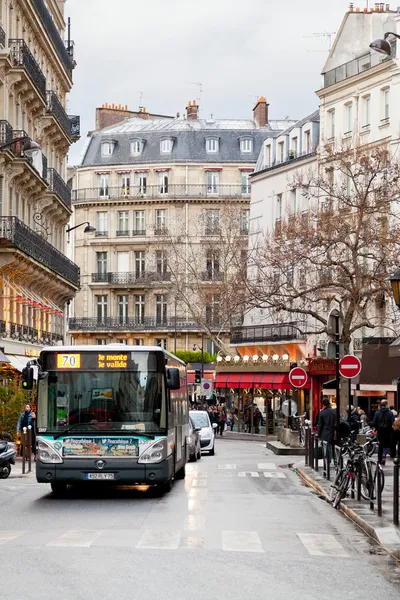 Urban bus on Paris street