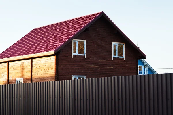 New wooden houses in country