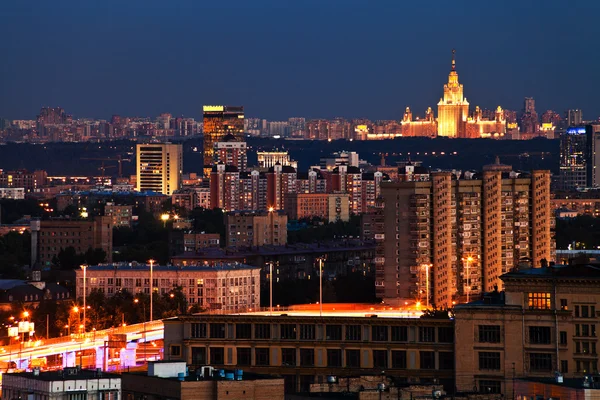 Moscow cityscape in summer