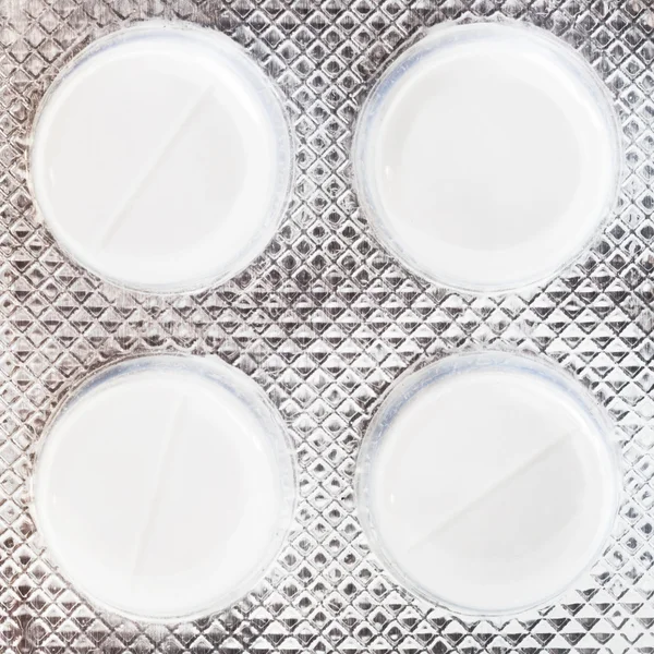 Pack of white tablets