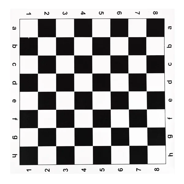 Flat vinyl chessboard with black and white checks