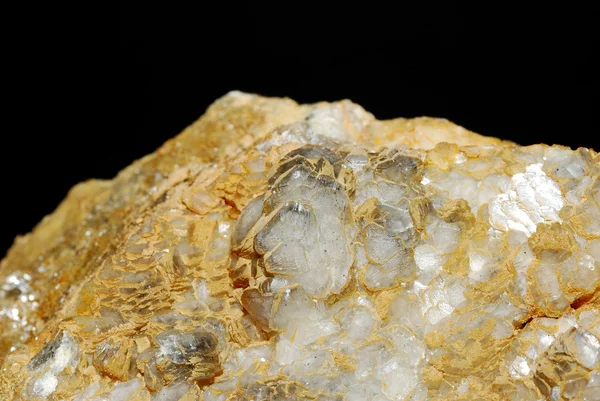 Calcite minerals flowers closeup
