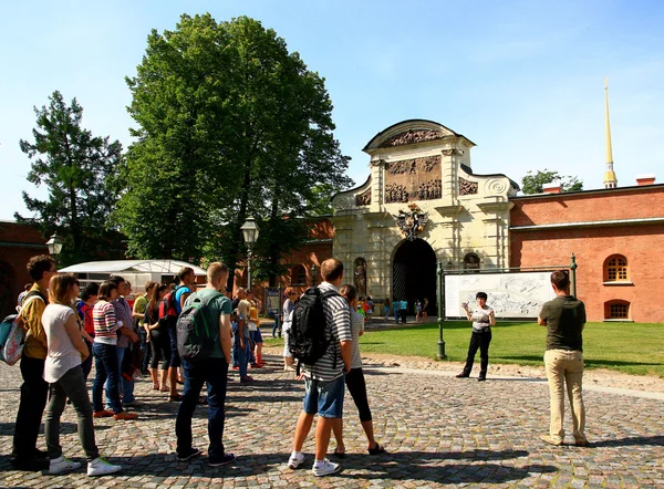 Tourists in the Peter and Paul fortress.