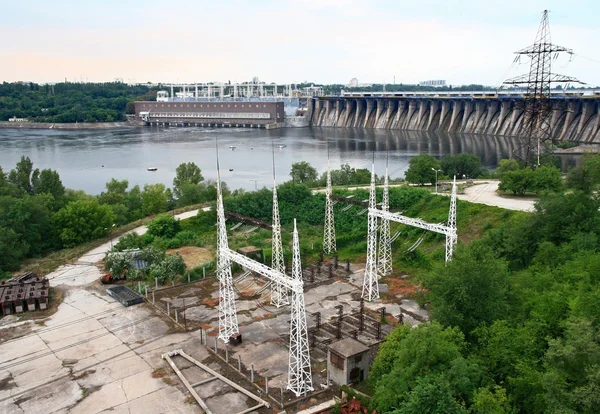 Zaporizhzhya hydroelectric power plant.