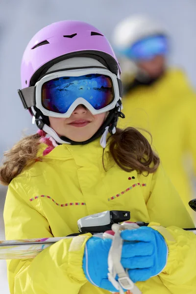 Skiing, skier, winter sports - portrait of happy young  skier