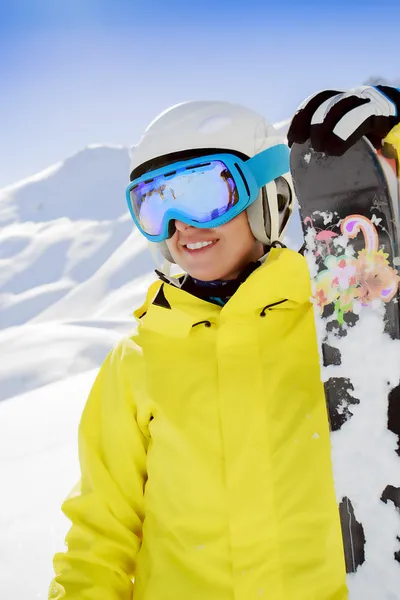 Skier, skiing, winter sport - portrait of  female skier