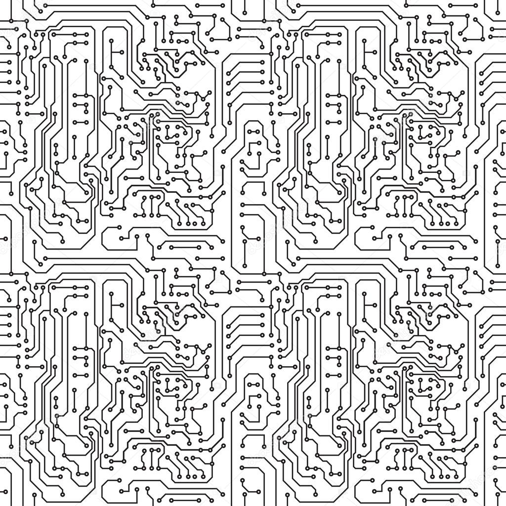 Letter From Electronic Circuit Board Alphabet On White Backgroun Stock