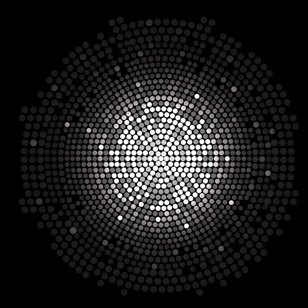 Silver disco lights circle abstract background