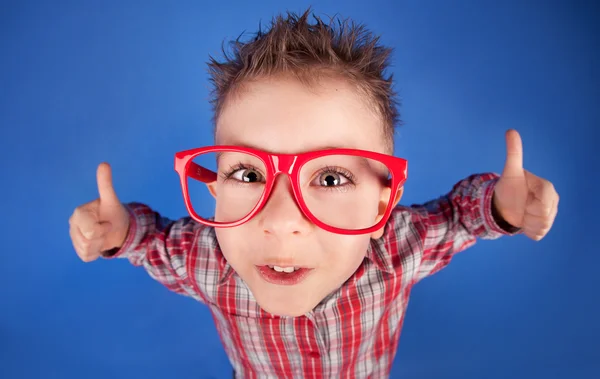 Cool five years old boy showing ok sign