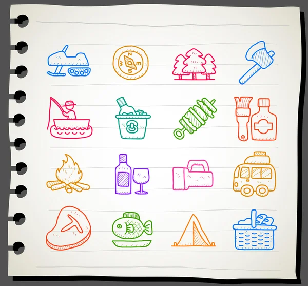 Travel,picnic ,camping icon set