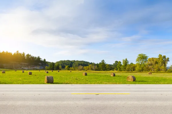 American Country Road Side View