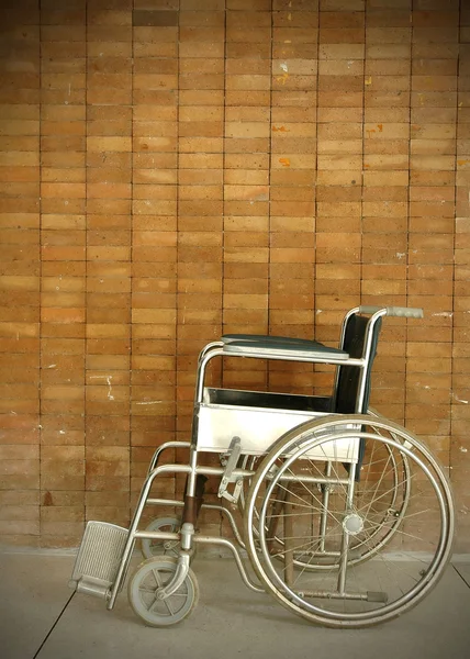 A wheel chair in a hospital