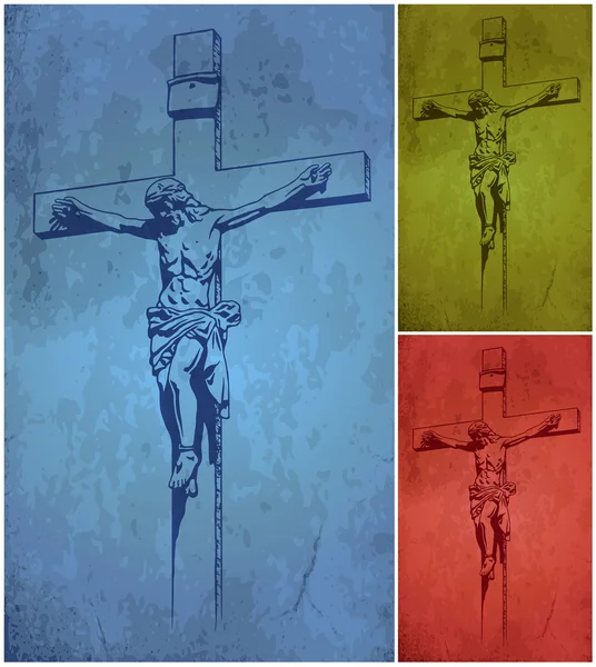 Jesus Christ, crucifix, blessing, cross, Christianity, vector