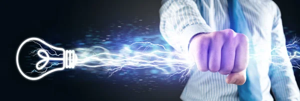 Close-up of clasped hand with lights