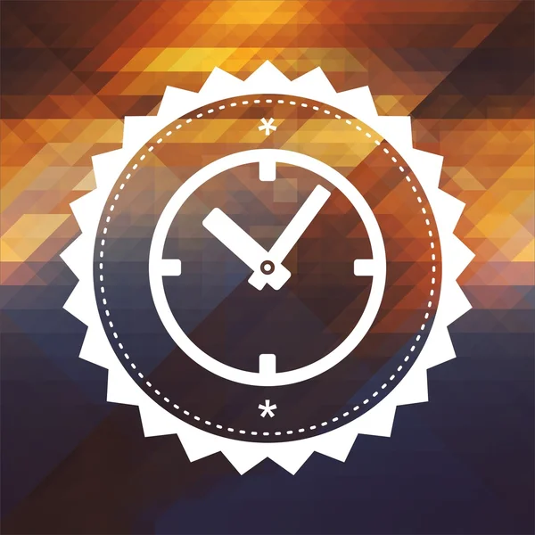 Time Concept on Triangle Background.