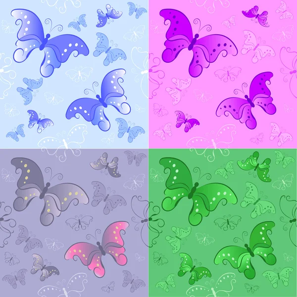 Seamless pattern from butterflies