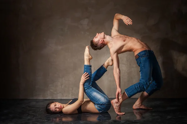 Modern style Man and woman in passionate dance