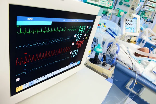 Neonatal ICU with ECG monitor