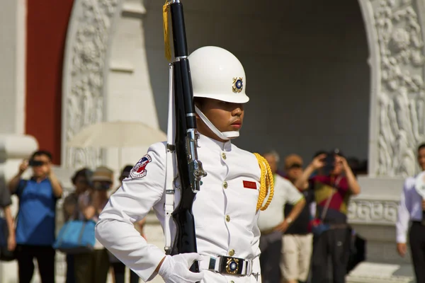 Visitors viewing honor guard of ROC,Taipei,Taiwan
