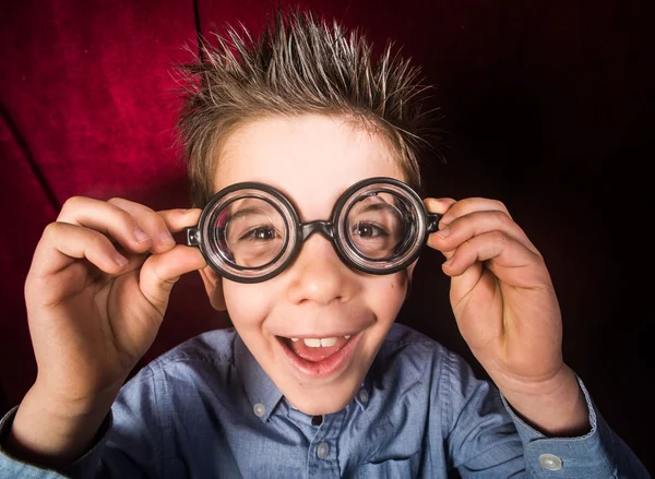 Child with big glasses