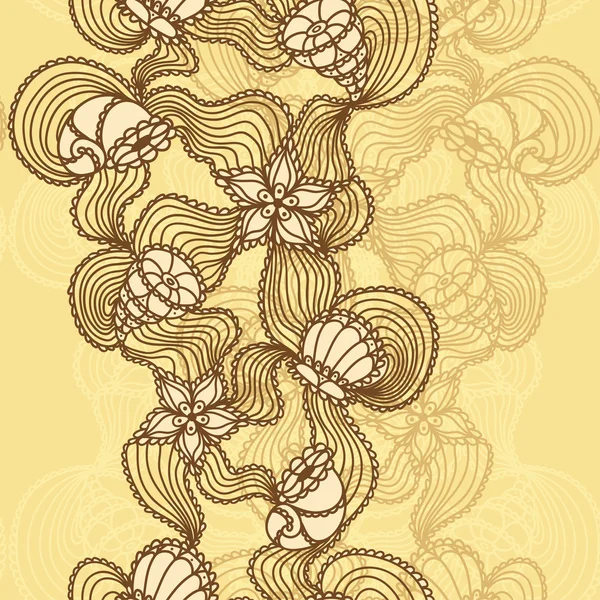 Seamless abstract marine lace beige background