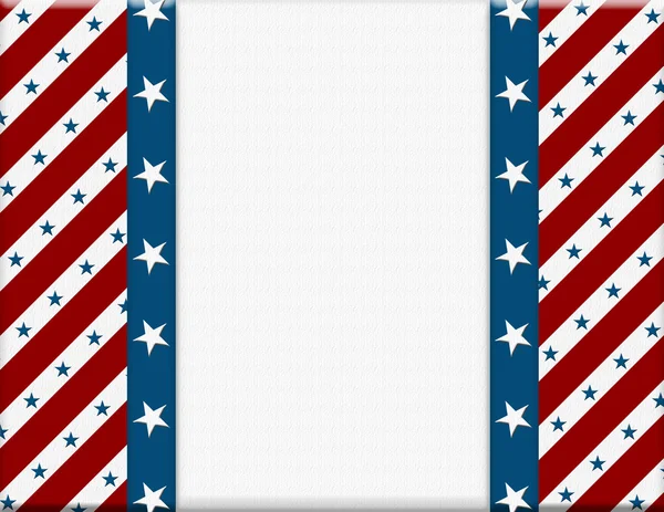 Red and White American celebration frame for your message or inv