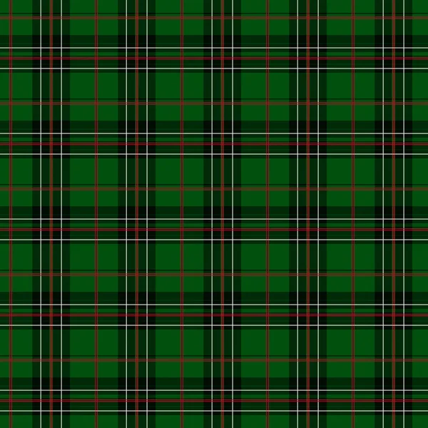 Green, Red, White and Black Plaid Fabric Background
