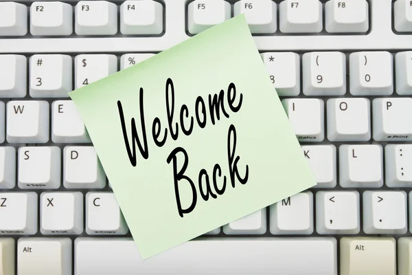 Welcome Back — Stock Photo #29549499