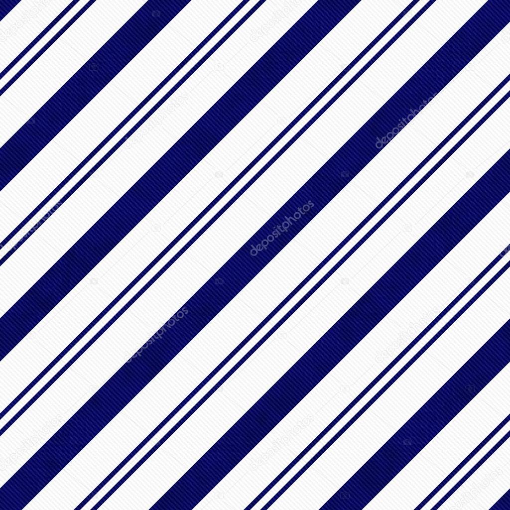 Navy Blue Diagonal Striped Textured Fabric Background — Stock Photo