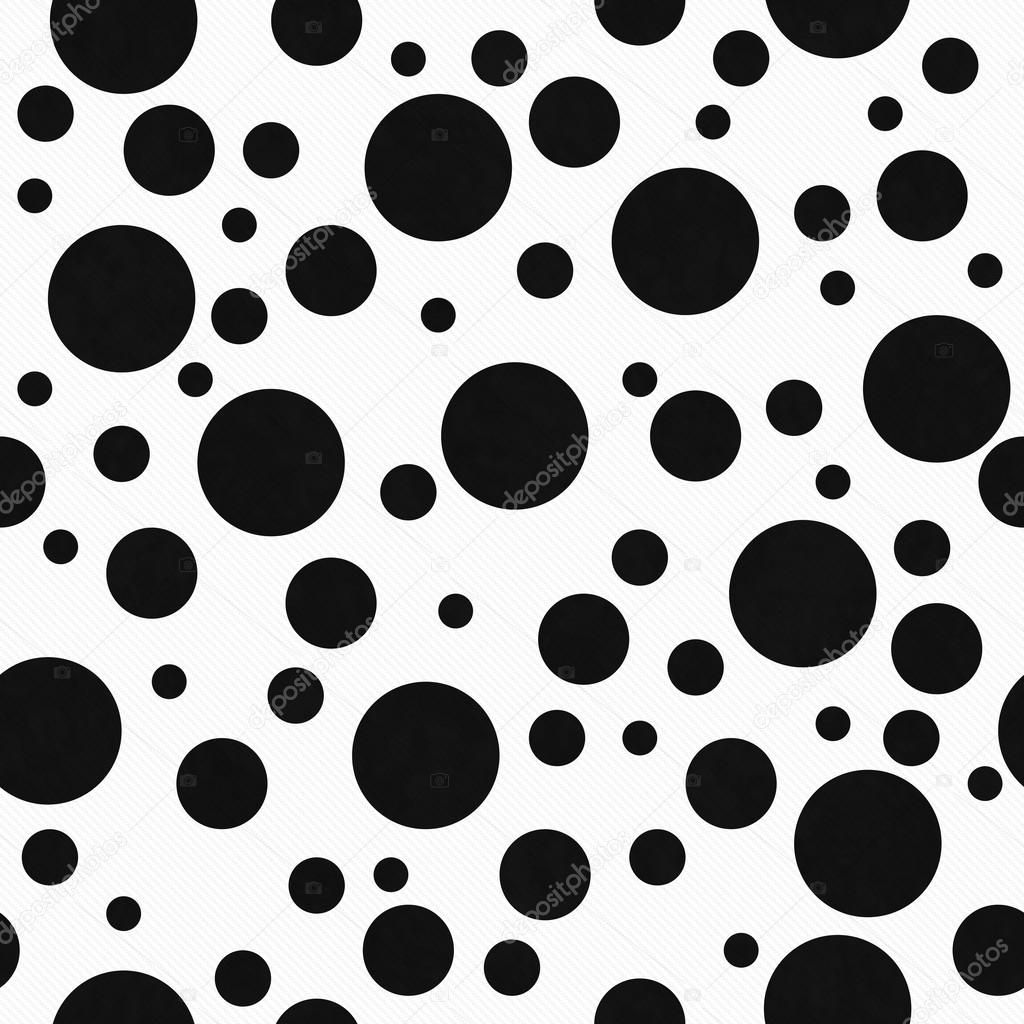 Black Polka Dots on White Textured Fabric Background — Stock Photo © karenr 37752245