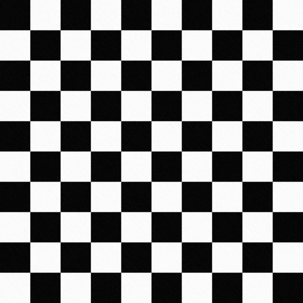 Black and White Checkers on Textured Fabric Background