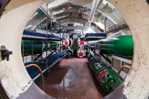 Torpedo compartment in russian submarine