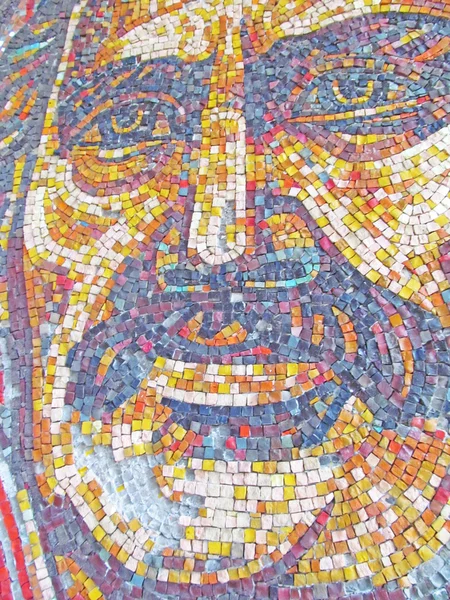 Communist Mosaics Face of Buzludzha, Bulgaria