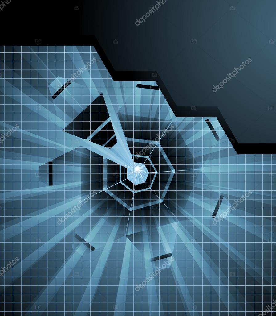 Futuristic high tech abstract vector background — Stock Vector