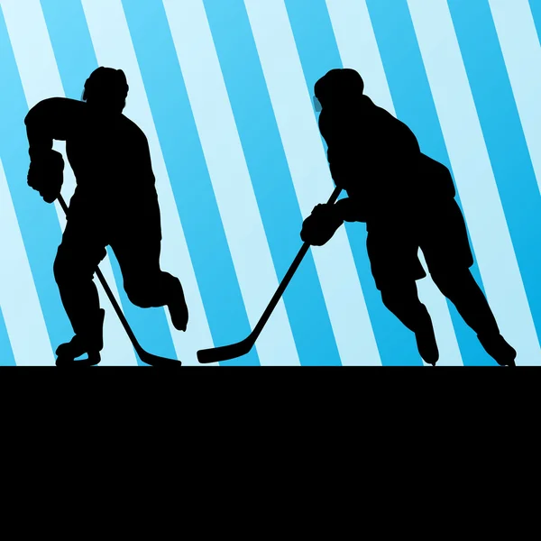 Ice hockey player silhouette sport abstract vector background co