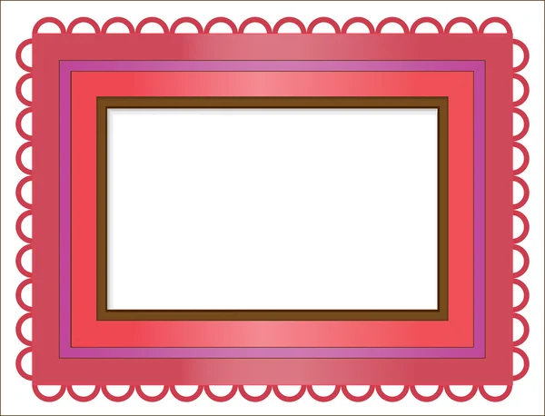 Colored frame in Moroccan style